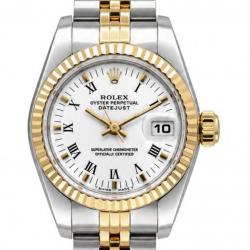 Rolex Datejust 26MM 69173 Two-Tone White Dial Watch